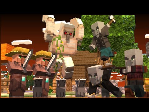 Villager vs Pillager life | Minecraft animation