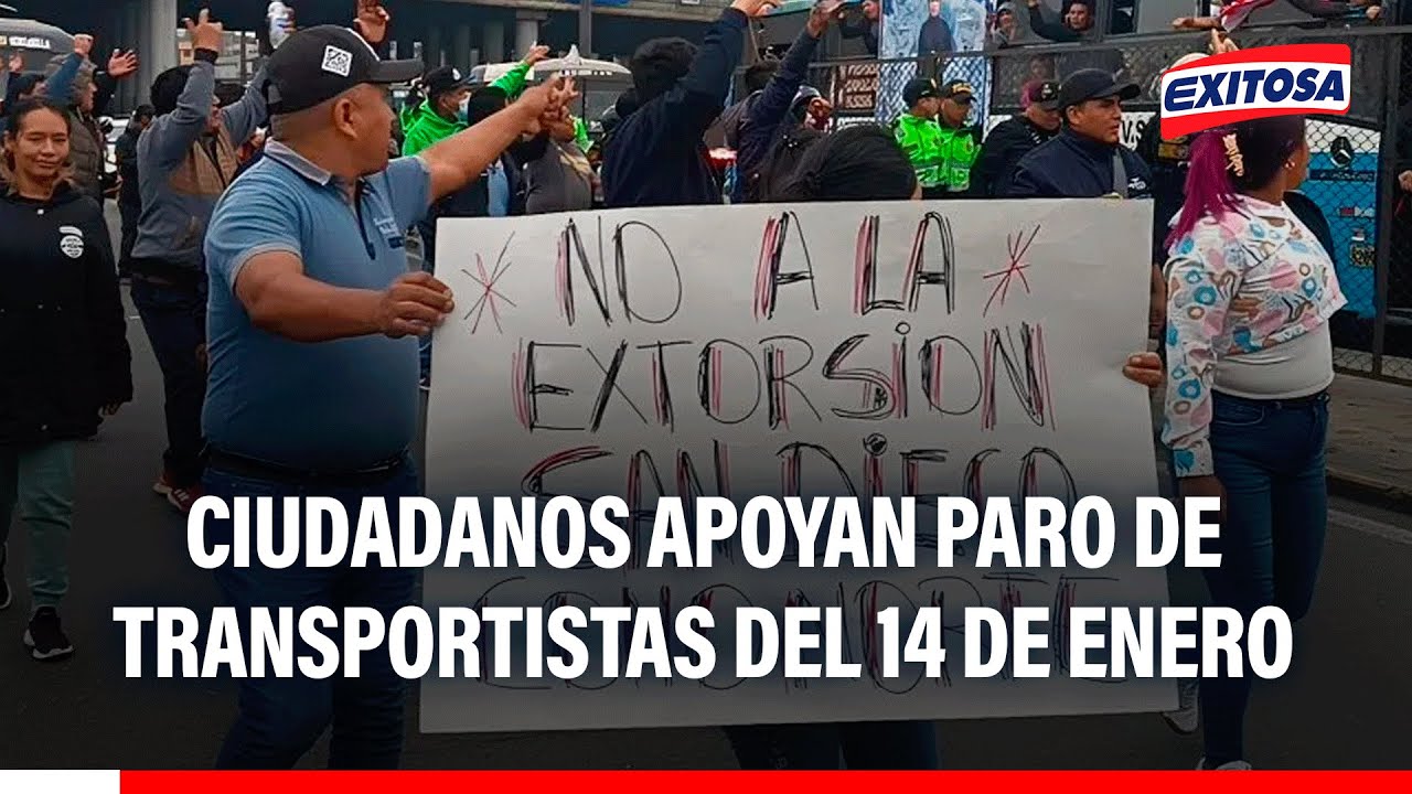 🔴🔵 Pasajeros sobre paro de transportistas del 14 de enero: "Todos debemos apoyar"