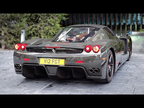 Ferrari Enzo full exposed CARBON Edition V12 Sounds | Start, Launch Control & Accelerations!