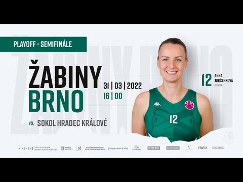 TK Playoff Renomia ŽBL: Žabiny Brno - Sokol Hradec Králové, 31.3.2022