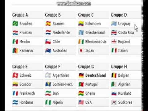 Fußballweltmeisterschaft 2014 - Die Gruppen