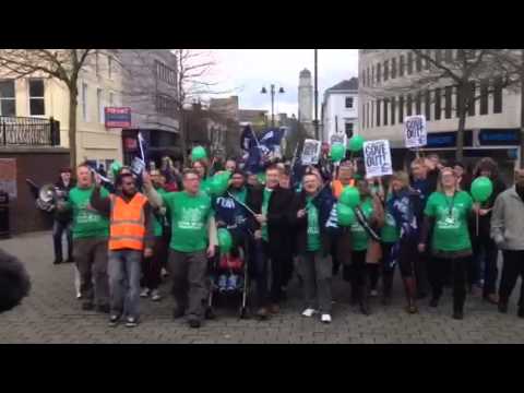 NUT teachers strike in Luton - 26/03/14