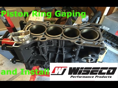 Boosted K24 Honda: Piston Ring Gapping and Install