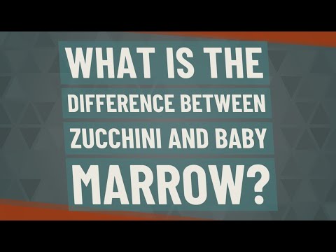 , title : 'What is the difference between zucchini and baby marrow?'