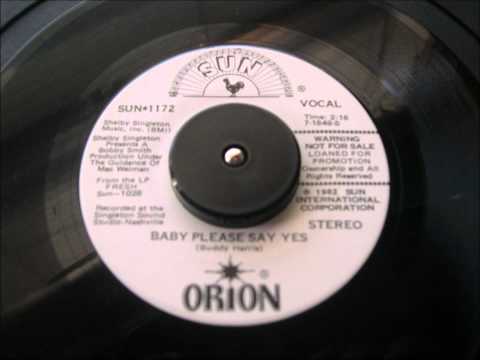 BUDDY HARRIS BABY PLEASE SAY YES SUN PROMOTIONAL RECORD LABEL 1172