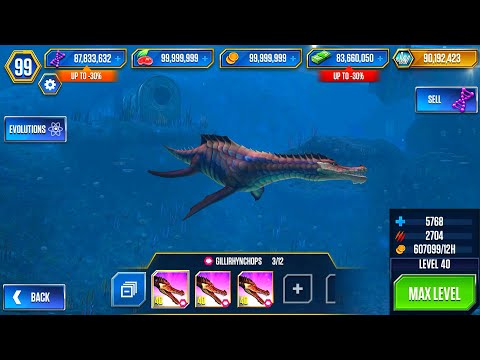 UNLOCK DOLICHORHYNCHOPS VS GILLIRHYNCHOPS VS GILLICUS MAX LEVEL 40 | JURASSIC WORLD THE GAME