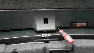 BMW E61 trunk manual open / no battery / dead battery