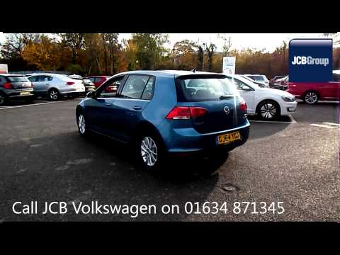 2014 Volkswagen Golf S TSI BLUEMOTION 1.2l Blue GJ64YGG for sale at JCB VW Medway