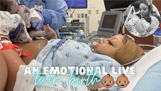 THE LIVE BIRTH OF OUR SECOND SET OF TWINS | *Real, Raw &amp; Emotional* Doctor Turns Breech Baby in Womb