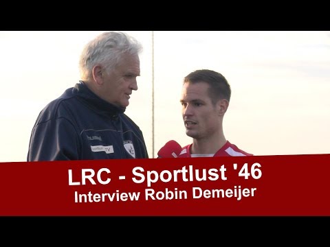 Interview Robin Demeijer na de wedstrijd LRC - Sportlust '46