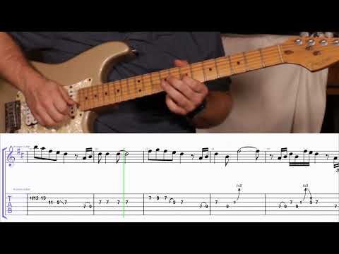 How to Play the Melody and Solos to People Get Ready by Rod Stewart and Jeff Beck on Guitar with TAB