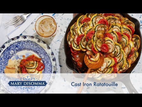 Baked Ratatouille Recipe in a Cast Iron Skillet | Mary DiSomma