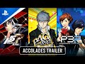 Persona 5 Royal, Persona 4 Golden, & Persona 3 Portable — Accolades Trailer | PS5 & PS4 Games