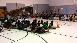 Walking With Dinosaurs Visit to Oklahoma City Elementary School
