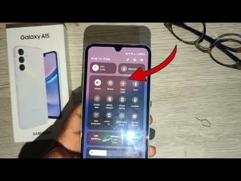 How To Turn On/ Off Airplane mode/ flight mode Samsung galaxy A15