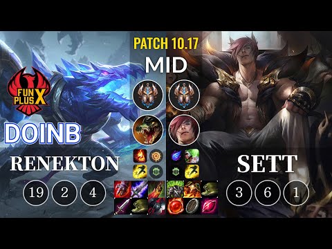FPX Doinb Renekton vs Sett Mid - KR Patch 10.17
