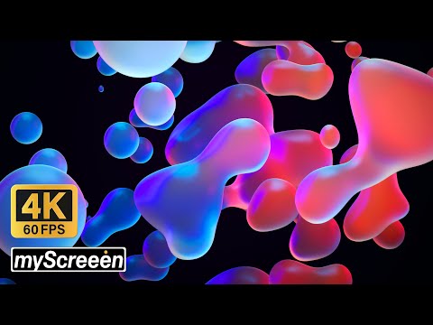 4K 60fps Colorful Bubbles 🫧 | Lava lamp Screensaver | Underwater ambience