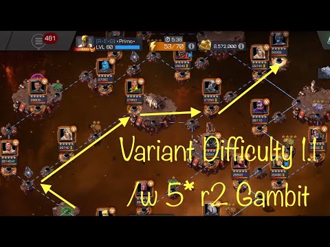 Variant Chap. 1.1 - One path w/ Gambit 5* r2/35 undupe | Ultron’s Assault