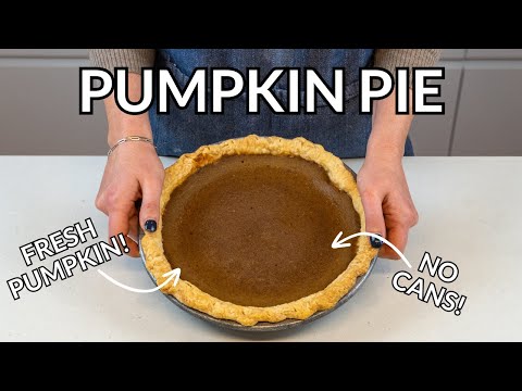 FRESH Pumpkin Pie Without Evaporated or Condensed Milk!
