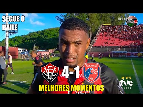 Vitória 4 x 1 Barcelona - Highlights - FULL - Bahia State Championship 2024 Second Leg