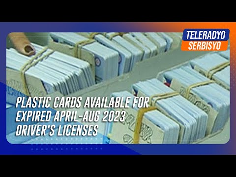 Plastic cards available for expired April-Aug 2023 driver's licenses: LTO
