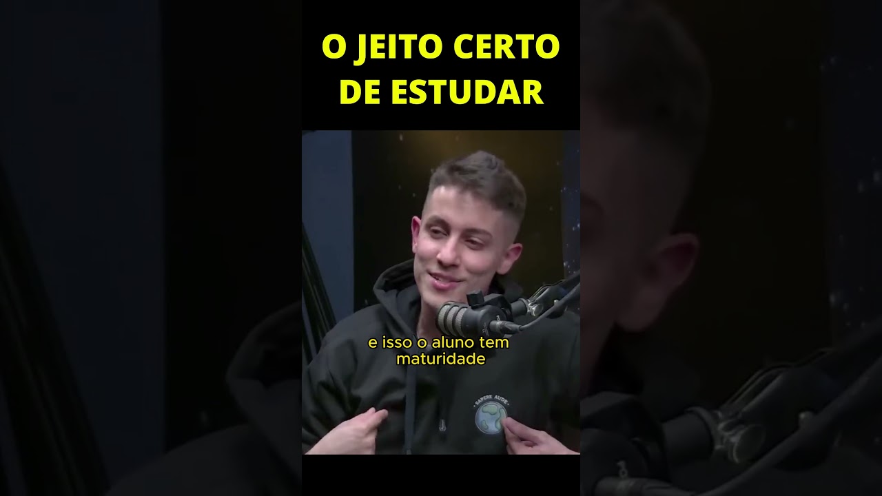 O JEITO CERTO DE ESTUDAR | Felipe Guisoli