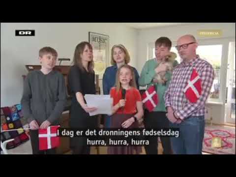 Fødselsdagssang for dronningen over hele Danmark