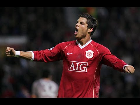 Cristiano Ronaldo - 20 dribbles in a single Champions League match. RECORD. (Man Utd vs Roma 06-07).