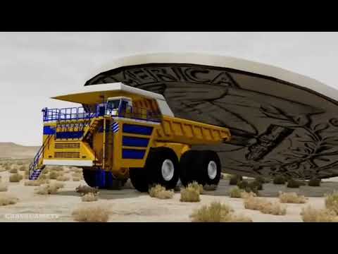 Trains vs Giant Quarter Dollar - BeamNG.drive