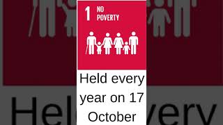 International day for the eradication of poverty| 17 October 2021 #shorts