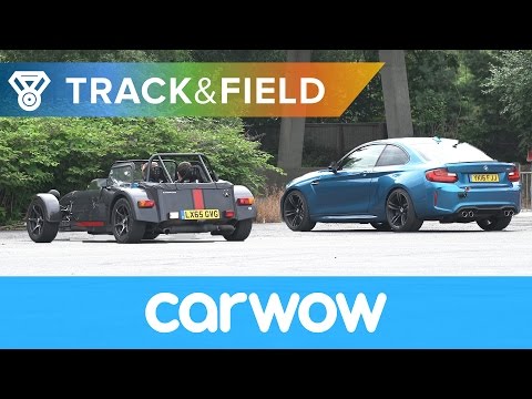 Reverse Drag Race: BMW M2 vs Caterham 620S vs Honda Civic Type R vs Jeep SRT-8 | Track&Field