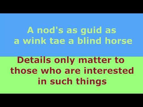 COMMON SCOTTISH PHRASES EXPLAINED