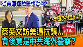 蔡英文訪美遇抗議...背後竟是中共海外警察？從美國經驗體檢台灣！【立院榮譽顧問】