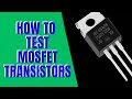 How To Test Mosfet Transistor With Multimeter Bjt Fet Transistor