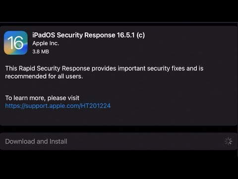 Apple Released Rapid Security Response Updates for iOS 16.5.1(c) and iPadOS 16.5.1(c)