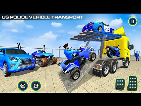 US POLICE  ATV QUAD BIKE TRANSPORT TRUCK - Android Gameplay