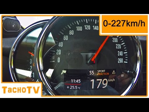 2015 Mini Cooper SD (diesel) 170hp 0-227km/h Launch Control (1080p)