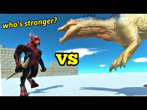 Kozarog vs spinosaurus 5 round no cut animal revolt battle simulator