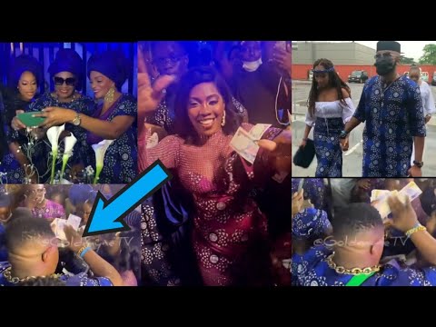 Cubana Chief Priest MADE Money Rain As Even Bobrisky & Other Couldn't Compete At Tiwa Father Fun£ral