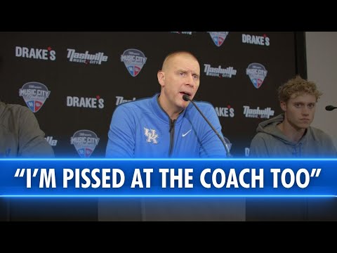 Mark Pope talks about Kentucky's historic 35-point loss to Gonzaga