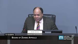 11/15/18 Zoning Appeals Board Meeting *see note*
