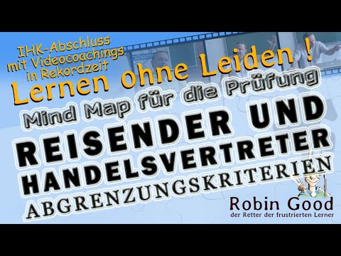 Reisender und Handelsvertreter, Abgrenzungskriterien | Mind Map für die Prüfung