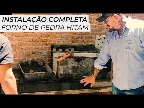 Instalação completa: Forno a lenha de Pedra Hitam