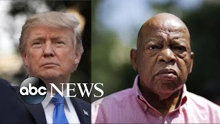 Tensions build between Trump, civil rights activist John Lewis