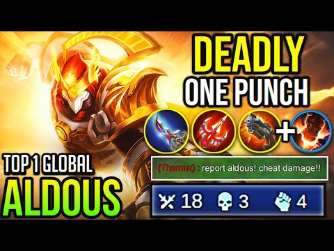 DEADLY ONE PUNCH! | ALDOUS BEST BUILD 2020 | Top 1 Global Aldous - Mobile Legends