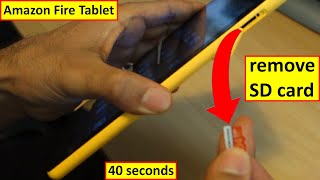 How to remove SD card from Fire Tablet