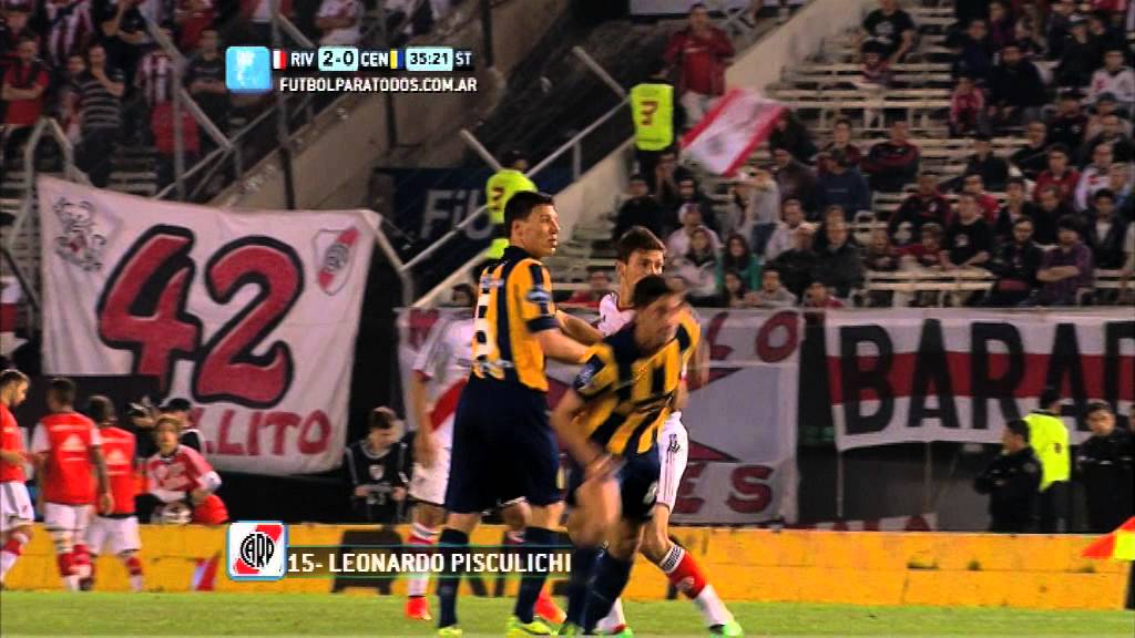 Gol de Pisculichi. River 2 - Central 0. Fecha 2. Torneo Primera División 2014. Fútbol Parar Todos