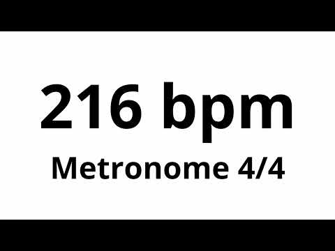 216 bpm tempo ' metronome ' 4/4