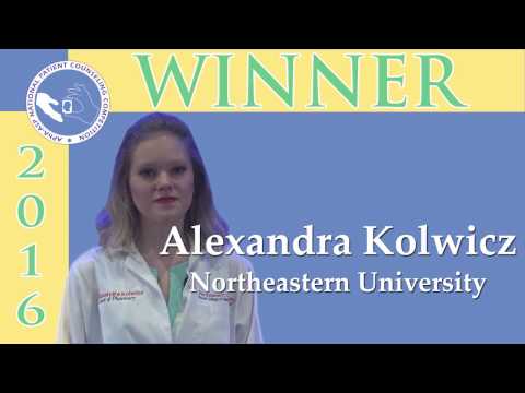 APhA2016 NPCC Winner Alexandra Kolwicz - Northeastern University