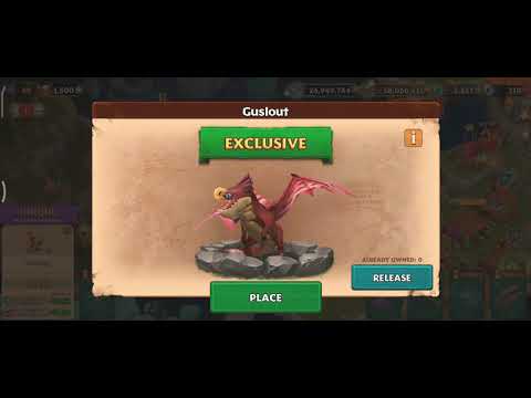 Rise of Berk : Hatching Guslout , Exclusive Dragon